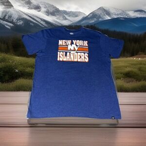Brand New Tags‎ New York Islanders Blue NHL T Shirt Mens Size XXL Hockey Jersey